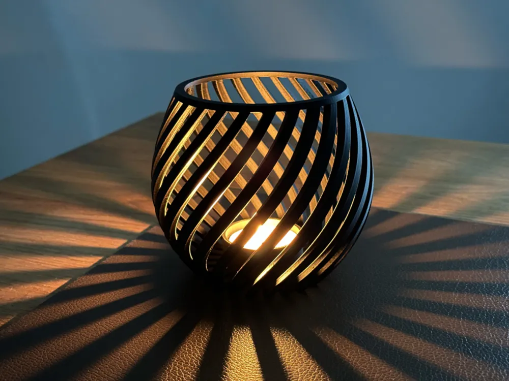 Porta-velas Espiral